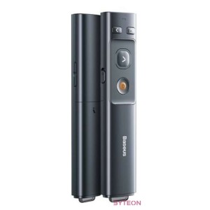 Baseus Orange Dot multifunkcionális távirányító prezentációkhoz, lézermutatóval, elemek nélkül (szürke)