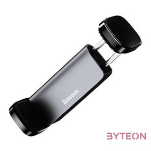 Csíptetős autós tartó Baseus Steel Cannon rácshoz (fekete)