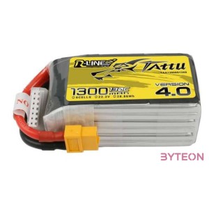 Tattu R-Line 4.0 1300mAh 22.2V 130C 6S1P XT60 akkumulátor