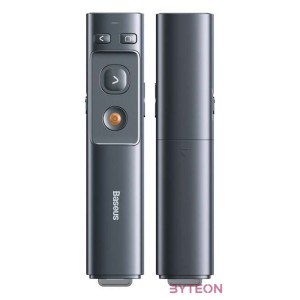 Baseus Orange Dot multifunkcionális távirányító prezentációkhoz, lézermutatóval (szürke)