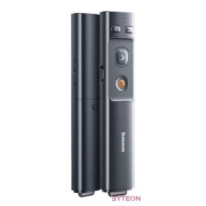 Baseus Orange Dot multifunkcionális távirányító prezentációkhoz, lézermutatóval (szürke)