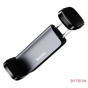 Csíptetős autós tartó Baseus Steel Cannon rácshoz (fekete)