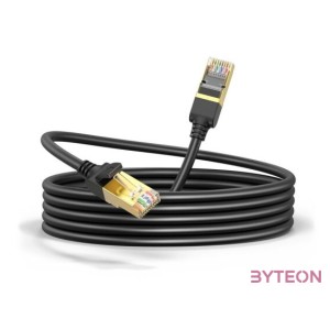 UGREEN NW107 Ethernet RJ45 hálózati kábel, Cat.7, STP, 15m (fekete)