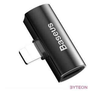 Baseus L46 Lightning-2x Lightning audioadapter (fekete)