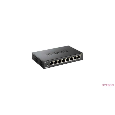 D-Link DES-108/E 8port  [ 10/100/1000 Mbit, asztali és rackbe is ]