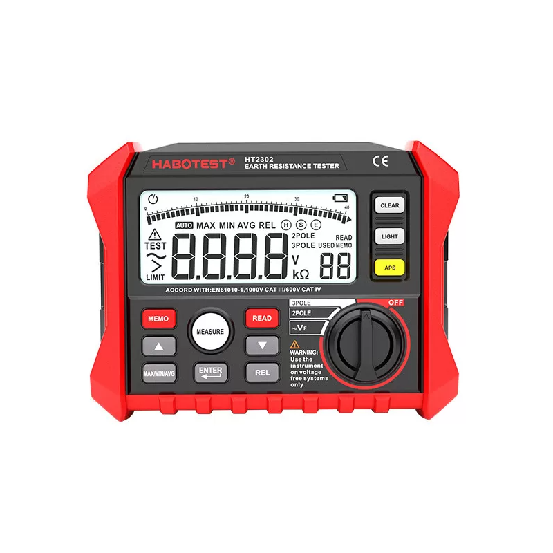 Habotest HT2302 Digital Earth Resistance Tester