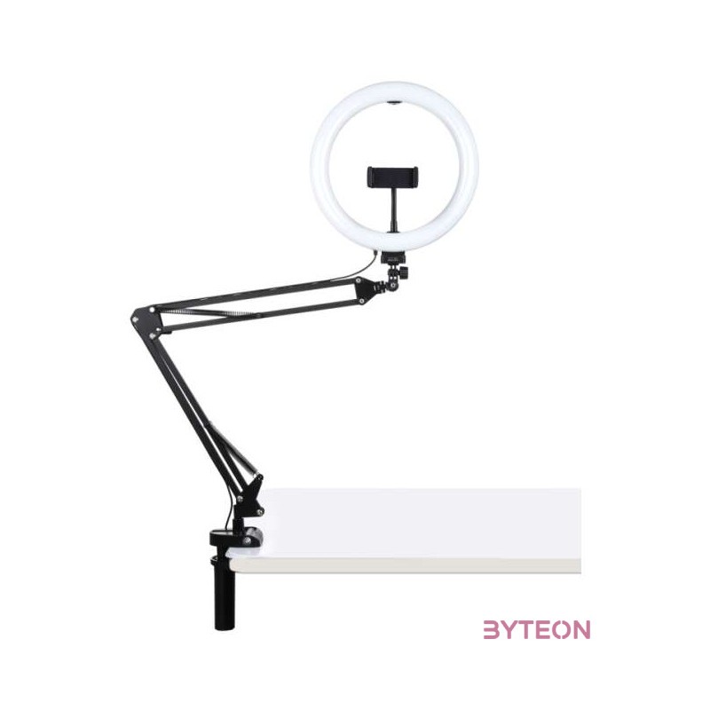 Állvány , asztali állvány LED kliphez 26 cm vlog , stream Puluz PKT3090B telefonhoz