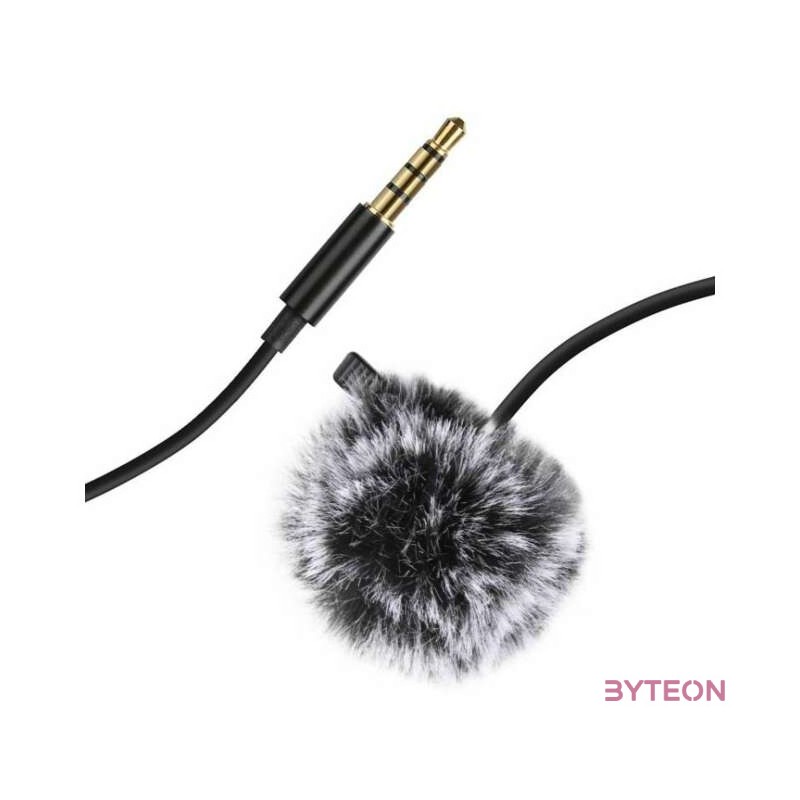 Puluz PU424 csiptethető mikrofon 1,5 m, 3,5 mm, Jack