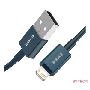 USB-kábel a Lightning Baseus Superior sorozathoz, 2,4A, 1 m (kék)