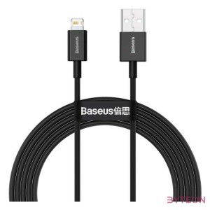 USB-kábel a Lightning Baseus Superior sorozathoz, 2,4A, 1 m (fekete)