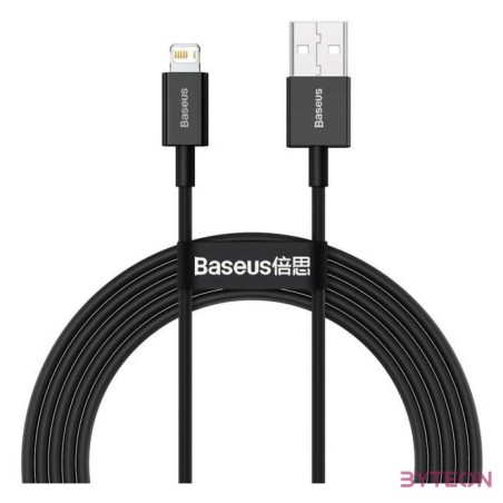 USB-kábel a Lightning Baseus Superior sorozathoz, 2,4A, 1 m (fekete)