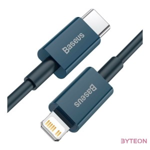 USB-C kábel a Lightning Baseus Superior sorozathoz, 20 W, PD, 1 m (kék)