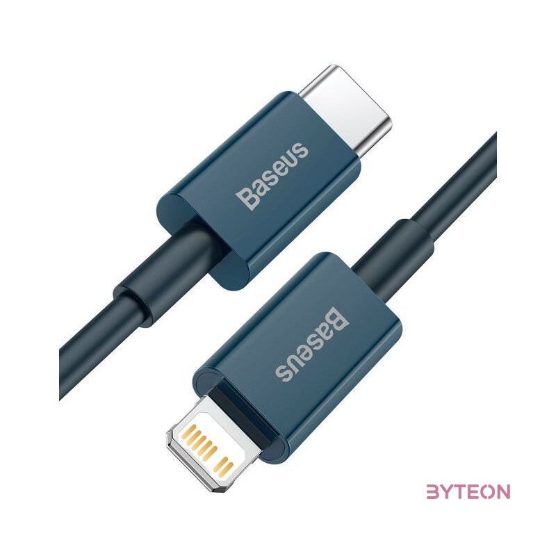 USB-C kábel a Lightning Baseus Superior sorozathoz, 20 W, PD, 1 m (kék)