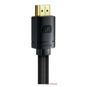Baseus High Definition Series HDMI 2.1 kábel, 8K 60Hz, 3D, HDR, 48Gbps, 2m (fekete)
