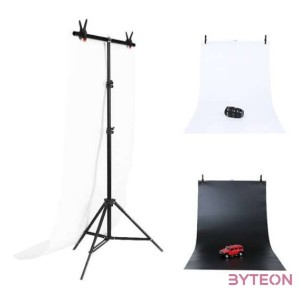 Puluz szett , állvány fényképes hátterek rögzítéséhez 70x200cm  fényképes hátterek 2 db DCA0976