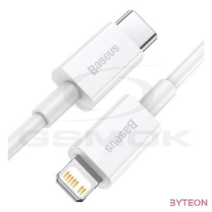 USB-C kábel a Lightning Baseus Superior sorozathoz, 20 W, PD, 1 m (fehér)