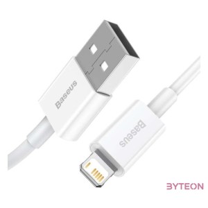 USB-kábel a Lightning Baseus Superior sorozathoz, 2,4A, 1,5 m (fehér)
