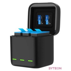 Három csatornás Telesin dobozos töltő GoPro Hero 9 , Hero 10 (GP-BCG-901) számára