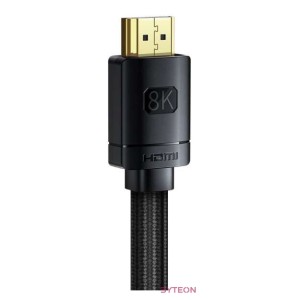 Baseus High Definition Series HDMI 2.1 kábel, 8K 60Hz, 3D, HDR, 48Gbps, 2m (fekete)
