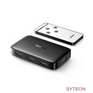 UGREEN CM332 3 az 1-ben HDMI kapcsoló 1.4, 4K, 30 Hz (fekete)