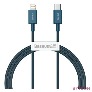 USB-C kábel a Lightning Baseus Superior sorozathoz, 20 W, PD, 1 m (kék)