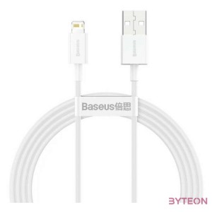 USB-kábel a Lightning Baseus Superior sorozathoz, 2,4A, 1,5 m (fehér)