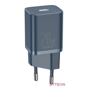 Baseus Super Si Quick Charger 1C 20W fali töltő 1 m-es USB-C-villámkábellel (kék)