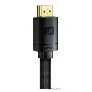 Baseus High Definition Series HDMI 2.1 kábel, 8K 60Hz, 3D, HDR, 48Gbps, 2m (fekete)