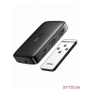 UGREEN CM332 3 az 1-ben HDMI kapcsoló 1.4, 4K, 30 Hz (fekete)