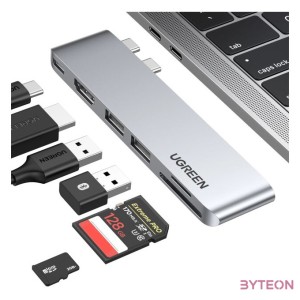 Delight ezüst iPhone Lightning adatkábel LED fénnyel 1m