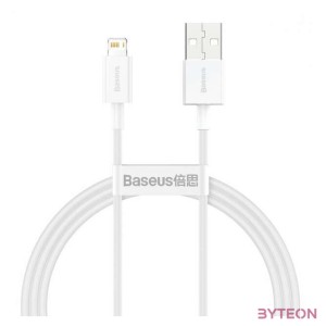 USB kábel a Lightning Baseus Superior sorozathoz, 2,4 A, 1 m (fehér)