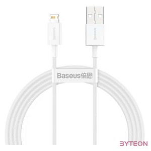 USB-kábel a Lightning Baseus Superior sorozathoz, 2,4A, 1,5 m (fehér)