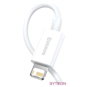 USB kábel a Lightning Baseus Superior sorozathoz, 2,4 A, 1 m (fehér)