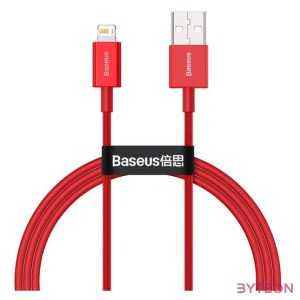USB-kábel a Lightning Baseus Superior sorozathoz, 2,4 A, 1 m (piros)