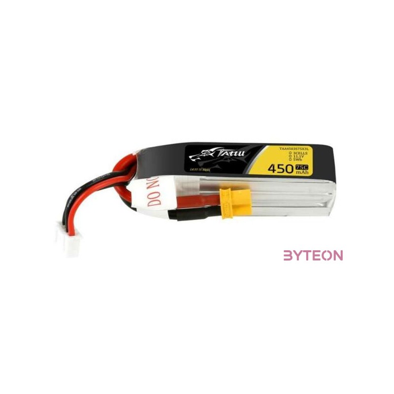 Tattu 450mAh 11.1V 75C 3S1P Hosszú akkumulátor