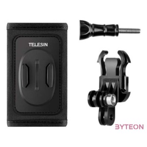 Telesin backpack strap mount kit with J-hook mount for sports cameras (GP-BPM-003)