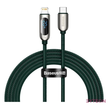 USB-C-Lightning Baseus kijelzőkábel, PD, 20 W, 2 m (zöld)
