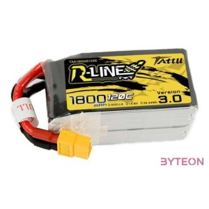 Tattu R-Line Version 3.0 1800mAh 14.8V 120C 4S1P XT60 akkumulátor