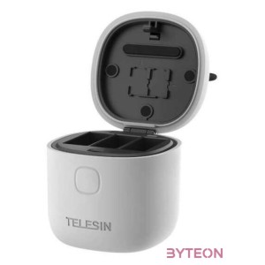 Allin box Telesin vízálló hármas töltő GoPro Hero 9 , Hero 10 (GP-BTR-904-GY) készülékekhez