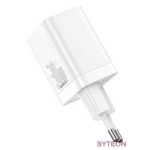 Baseus Super Si Pro gyorstöltő USB  USB-C 30W (fehér)
