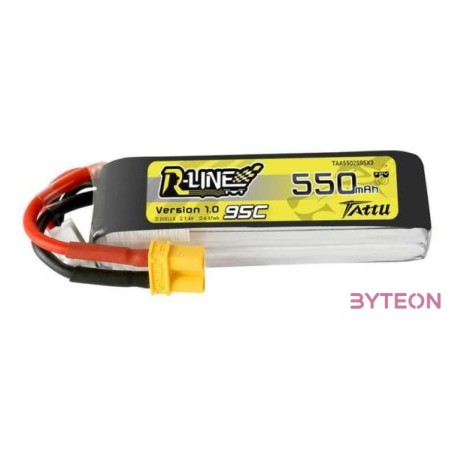 Tattu R-Line 550mAh 7,4V 95C 2S1P XT30 akkumulátor