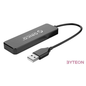 Orico hub adapter, USB-4x USB (fekete)