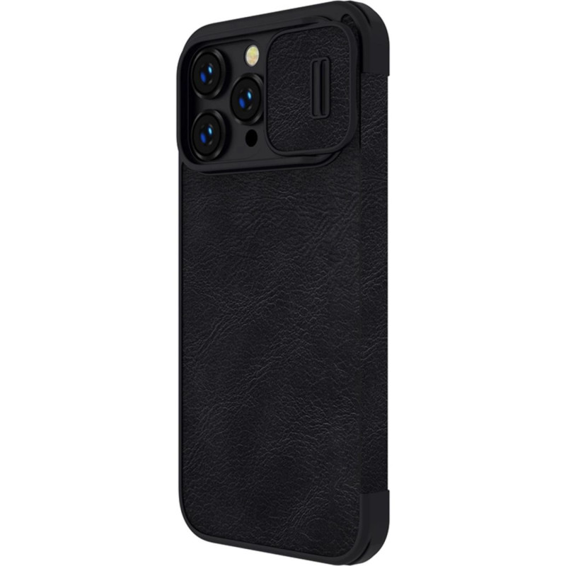 Nillkin Qin Pro Leather Case for iPhone 14 Pro Max (Black)