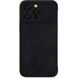 Nillkin Qin Pro Leather Case for iPhone 14 Pro Max (Black)