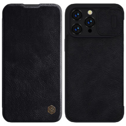 Nillkin Qin Pro Leather Case for iPhone 14 Pro Max (Black)