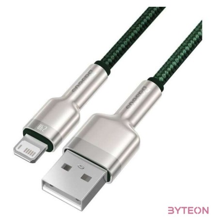 USB-kábel Lightning Baseus Cafule-hez, 2,4A, 1m (zöld)