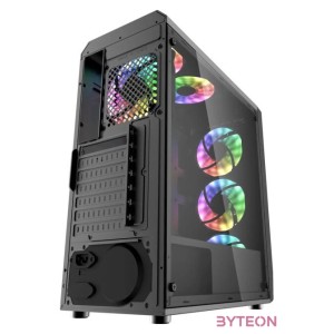 Darkflash Water Square 5 számítógépház (fekete)