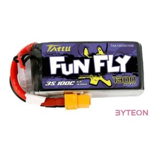 Tattu Funfly 1300mAh 11.1V 100C 3S1P akkumulátor