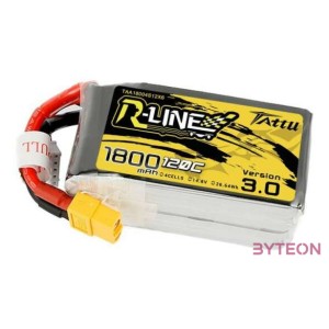 Tattu R-Line Version 3.0 1800mAh 14.8V 120C 4S1P XT60 akkumulátor