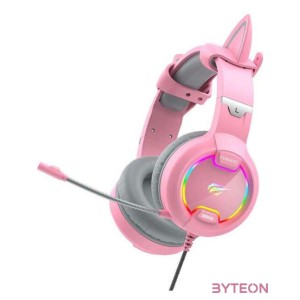 Havit GAMENOTE H2233d játék fejhallgató RGB (rózsaszín)